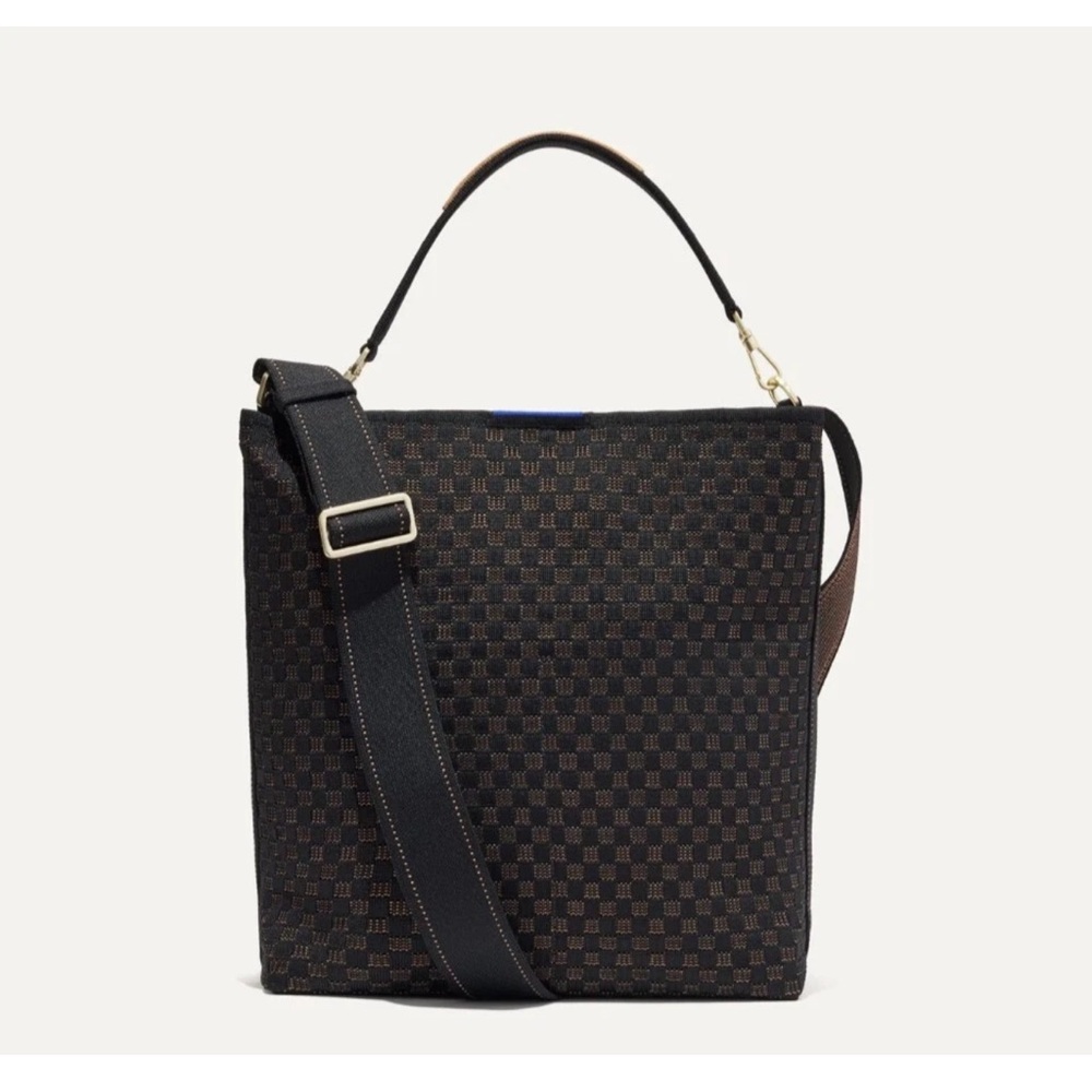 Checkered Black and Brown Men's Bag